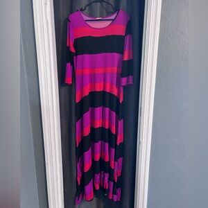 Zadie Bs- Striped Maxi Dress